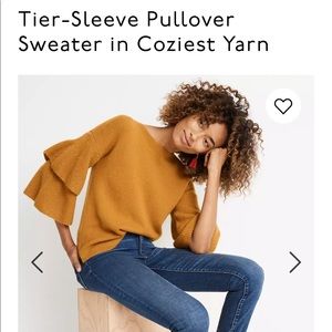 Madewell Tier Sleeve Coziest Yarn Sweater